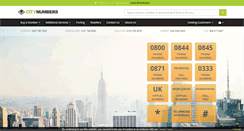 Desktop Screenshot of citynumbers.co.uk
